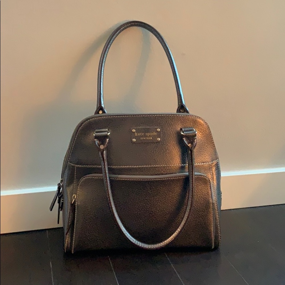 Kate Spade metallic silver bag